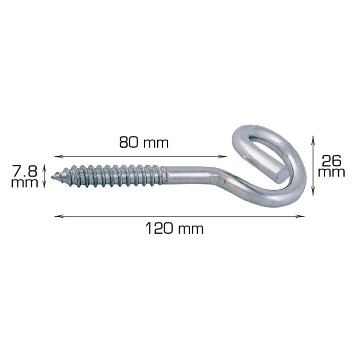 Tøjsnorskrog 120 mm - 2 stk.